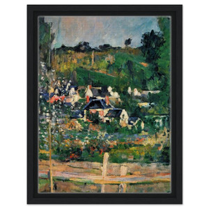 Paul Cezanne  View of Auvers N1 Framed Canvas