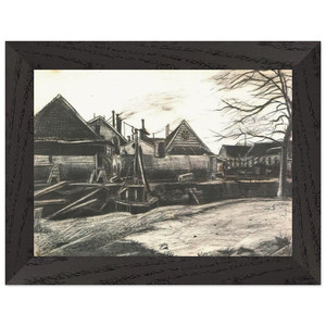Vincent van Gogh  FACTORY N2 Premium Wooden Framed Art Print / Poster