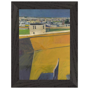 Richard Diebenkorn  Yellow Porch Premium Wooden Framed Art Print / Poster