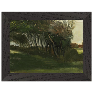 Van Gogh Landscape windswept trees Premium Wooden Framed Art Print / Poster