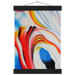 Georgia OKeeffe Music Pink and Blue Museum-Quality Matte Poster with Hanger