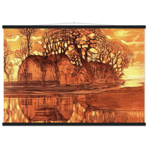 Piet Mondrian Farm at Duivendrecht Museum-Quality Matte Poster with Hanger