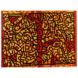 Keith Haring  UNTITLED 1979 N2 Wood Print