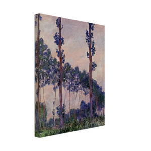claude monet  Three Trees in Grey Weather Canvas