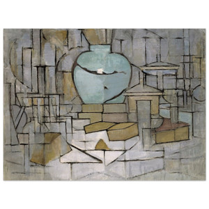 Piet Mondrian  Still Life with Gingerpot 2 Wood Print