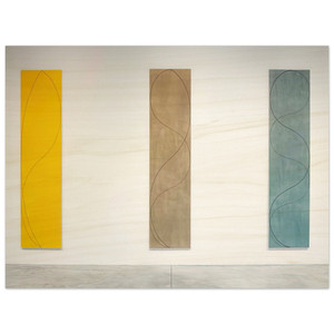 Robert Mangold  COLUMN PAINTINGS 2004 Wood Print