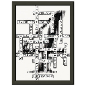 MC Escher  ESCHER 29 Premium Metal Framed Art Print / Poster