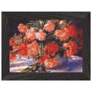 PierreAuguste Renoir  Peonies Premium Wooden Framed Art Print / Poster