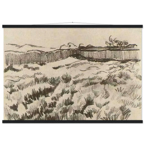 Vincent van Gogh  Enclosed Field Museum-Quality Matte Paper Poster with Hanger