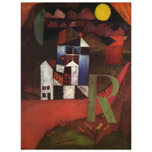 Paul Klee  VILLA R 1919 Wood Print