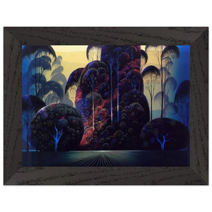 Eyvind Earle  Mendocino Premium Wooden Framed Art Print / Poster