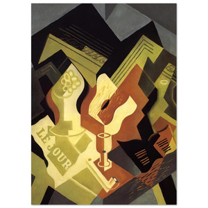 Juan Gris  GUITAR AND FRUIT DISH Fine Art Poster / Art Print