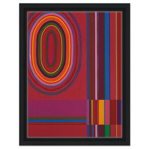 John Ferren  Red Rose  1966 Framed Canvas