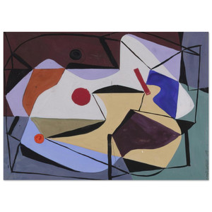 Ad Reinhardt  Study for a Painting  1939 Fine Art Poster / Art Print