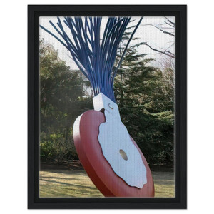 Claes Oldenburg TYPEWRITER ERASER SCALE X with Van Bruggen 1999 Framed Canvas