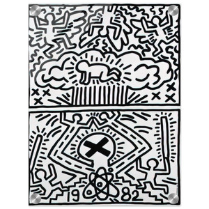 Keith Haring  ANTI NUCLEAR RALLY 1982 N2 Acrylic Print