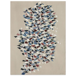 Robert Goodnough  Shapes Group  1987 Aluminum Print