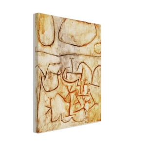 Paul Klee  HISTORIC GROUND 1939 Canvas