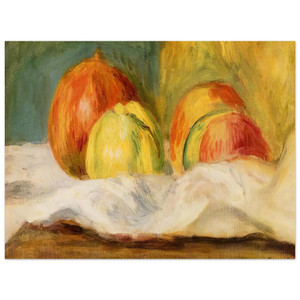 PierreAuguste Renoir  Still Life with Apples and Pomegranates Aluminum Print