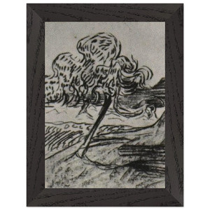 Vincent van Gogh  Study of a Fruit Tree Premium Wooden Framed Art Print / Poster