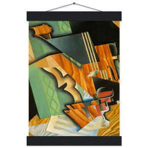 Juan Gris  VIOLIN AND GLASS 1915 Museum-Quality Matte Paper Poster with Hanger