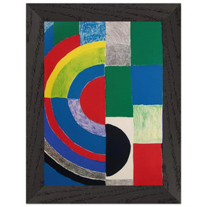 Sonia Delaunay  COLOR RHYTHMS Premium Wooden Framed Art Print / Poster