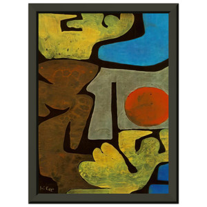 Paul Klee  PARK OF IDOLS 1938 Premium Metal Framed Art Print / Poster