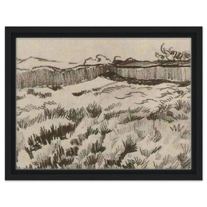 Vincent van Gogh  Enclosed Field Framed Canvas