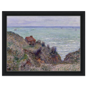 claude monet  Customs House Framed Canvas
