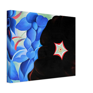 Georgia OKeeffe  Black Hollyhock  Blue Larkspur Canvas