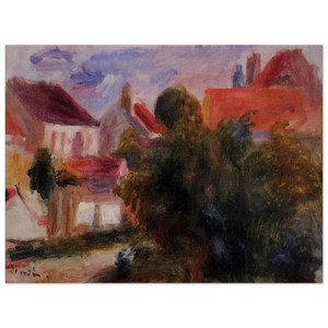PierreAuguste Renoir  Street in Essoyes Wood Print