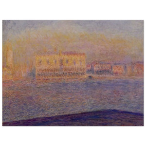 claude monet  The Doges Palace Seen from San Giorgio Maggiore Venice Wood Print