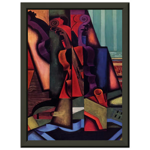 Juan Gris  VIOLIN AND GUITAR 1913 Premium Metal Framed Art Print / Poster