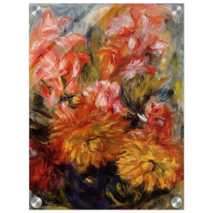 PierreAuguste Renoir  Gladiolas in a Blue Vase Acrylic Print