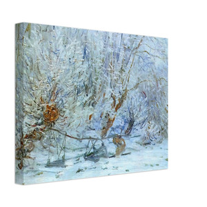 claude monet  The Frost Canvas