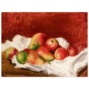 PierreAuguste Renoir  Pears and Apples Wood Print
