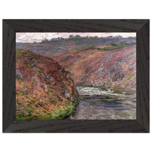 Claude Monet Valley of the Creuse Grey Day Wooden Framed Art Print