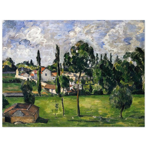 Paul Cezanne  Landscape with Waterline Aluminum Print