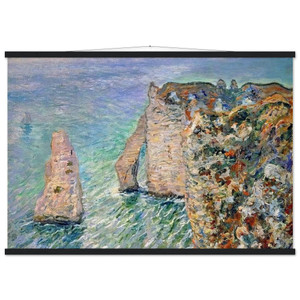 Monet Rock Needle Aval Museum-Quality Matte Paper Poster with Hanger