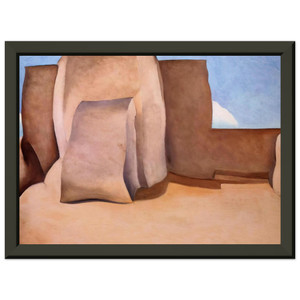 Georgia OKeeffe Ranchos Church New Mexico Premium Metal Framed Art Print Poster