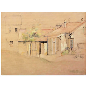 Paul Cezanne  Cottages N1 Wood Print