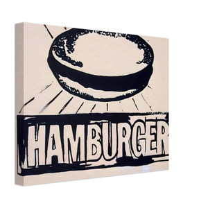 Andy Warhol  Hamburger  beige  Canvas