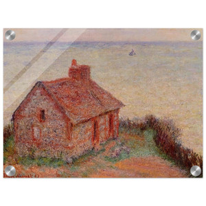 claude monet  Customs House Rose Effect Acrylic Print