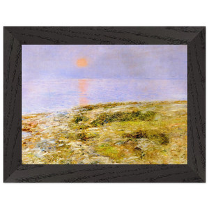 Childe Hassam  Sunset Isle of Shoals Premium Wooden Framed Art Print / Poster