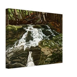 Neil Welliver  Study for Falls  Jam Brook  1996 Canvas