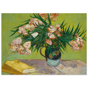 Vincent van Gogh  Oleanders and Books Fine Art Poster / Art Print