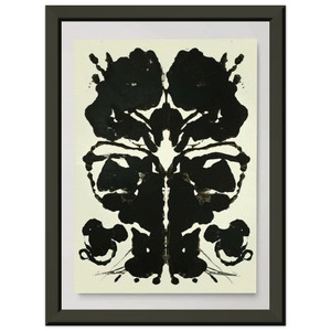 Andy Warhol  Rorschach Premium Metal Framed Art Print / Poster