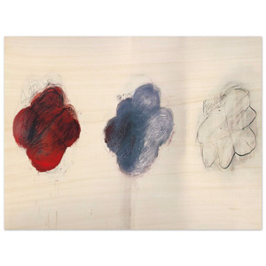 Cy Twombly Fifty Days at Iliam Shades of Achilles Patroclus Hector Wood Print