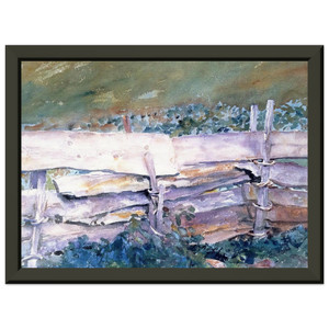 John Singer Sargent  The Fence Premium Metal Framed Art Print / Poster