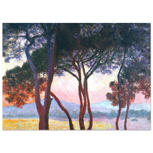 claude monet  JuanlesPins Fine Art Poster / Art Print